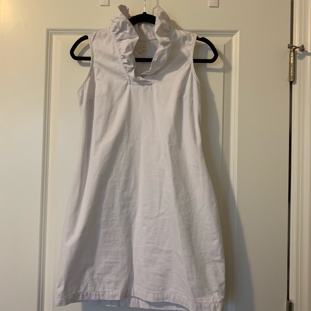 High Ruffled Collar Aline Dress